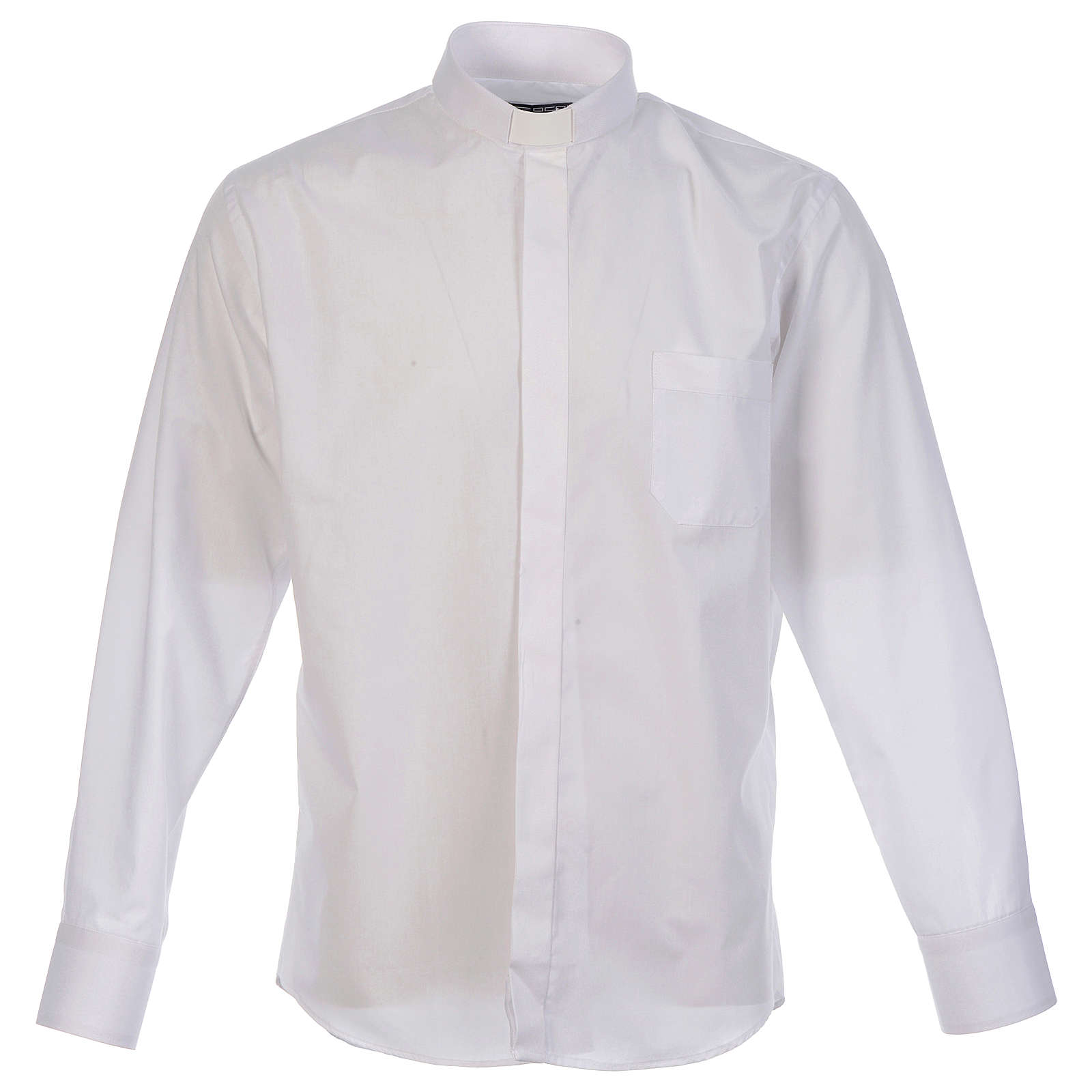 Priest shirt in solid color and diagonal lines white long | online ...