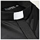 Camisa clergy sacerdote diagonal negro manga larga Cococler s2