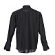 Minister black shirt solid color and diagonal, long sleeve Cococler s2