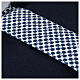 Camisa de sacerdote contraste cruzes azul manga longa Cococler s4
