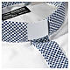 Collarhemd mit Kontrast in der Farbe Weiß abgesetzt mit Kreuzmuster Langarm Cococler s2