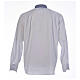 Collarhemd mit Kontrast in der Farbe Weiß abgesetzt mit Kreuzmuster Langarm Cococler s7