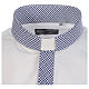 Minister shirt white contrast crosses long sleeve Cococler s3