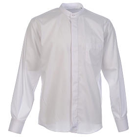 Shirt to wear under cassock covered shirt collar long sleeve