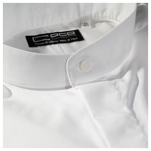 Collarhemd geeignet um unter dem Talar getragen zu werden mit offenen Kragen Langarm Cococler 2