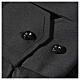 Clergy shirt, roman collar, long sleeves, mixed cotton black Cococler s5