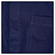 STOCK Camicia clergyman manica corta popeline blu s3