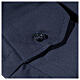 Camicia collo romano Blu tinta unita M. Lunga Cococler s4