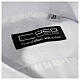 Log sleeved white clergy shirt, diamond pattern, silk Cococler s3