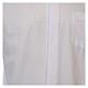 Koszula kapłańska diamentowy wzór, biała, z jedwabiem, Długi Rękaw Cococler s3