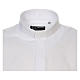 Koszula kapłańska diamentowy wzór, biała, z jedwabiem, Długi Rękaw Cococler s5