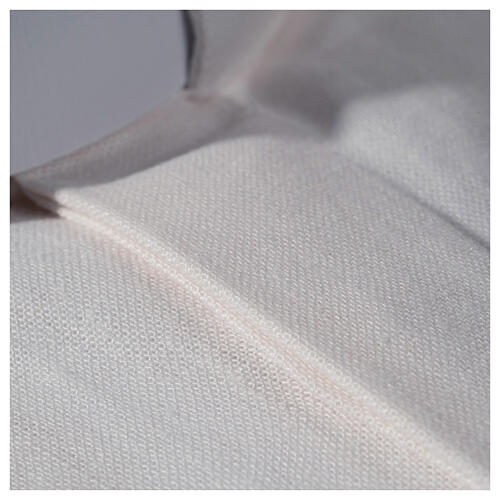 Camisa clergy hilo y algodón blanco Manga Larga Cococler 6