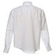 Camisa sacerdote linho e algodão branco Manga Longa Cococler s3