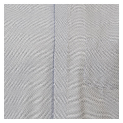 Camisa sacerdote algodão Marangel azul-celeste Manga Longa Cococler 2