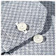Clergy shirt, grey Marangel cotton, long sleeves Cococler s5