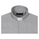 Camisa sacerdote algodão Marangel cinzento Manga Longa Cococler s5