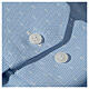 Koszula kapłańska tkanina wzór krzyży, błękitna, Długi Rękaw Cococler s4