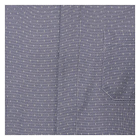 Chemises Clergyman: Chemise clergy tissu croix bleu ML