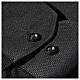 Collarhemd, Wabenmuster, mit Seidenanteil, Farbe schwarz, Langarm Cococler s5