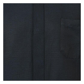 Camisas Clergyman: Camisa clergy de seda tejido nido de abeja Azul M. Larga Camisas Clergyman: Camisa clergy de seda tejido nido de abeja Azul M. Larga