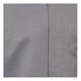 Collarhemd, Wabenmuster, mit Seidenanteil, Farbe grau, Langarm Cococler