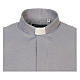 Collarhemd, Wabenmuster, mit Seidenanteil, Farbe grau, Langarm Cococler s5
