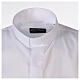Camisa clergyman blanco de un solo color manga corta Cococler s5