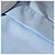 Koszula kapłańska błękitna jednolity kolor krótki rękaw Cococler s4