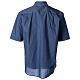 Chemise col clergy demi-manches effet jeans Cococler s4