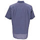 Camisa colarinho clergy azul escuro filafil manga corta Cococler s4