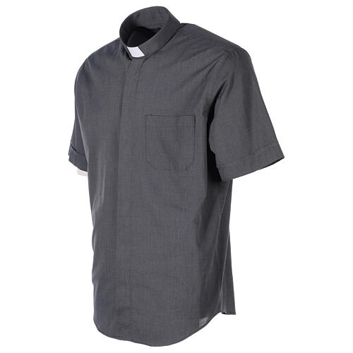 Women Black Clergy Shirt Tab Collar Batwing Sleeve Blouse Church Tops -  AliExpress
