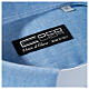 Himmelblaues Collar-Hemd aus Leinen mit kurzen Ärmeln Cococler s3