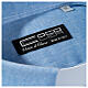 Cococler clergy shirt with short sleeves, light blue linen s4