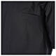 Clergy shirt with short sleeves, black cotton blend s2