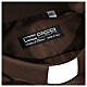 Cococler clergyman's shirt, brown cotton blend, long sleeve s4