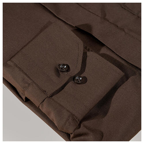 Cococler camicia collo clergy manica lunga Moro misto cotone 5