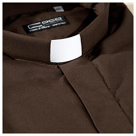 Cococler clergy collar long sleeve shirt Moro cotton blend