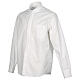 Cococler clergy shirt, white end-on-end fabric, long sleeve s4