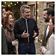 Cococler black shirt "Elegance" with grey hem, clergy collar, cotton blend s2