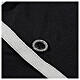 Cococler black shirt "Elegance" with grey hem, clergy collar, cotton blend s5