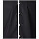 Camisa Elegance Cococler cuello clergy negro con ribete gris de mezcla de algodón s6