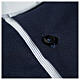 Cococler blue shirt "Paradise" with white striped cuffs and clergy collar, long sleeve s5