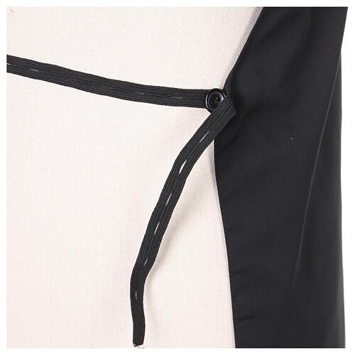 Black elastic plastorn with clergy collar 5