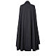 Black cotton cape lined with golden closure s6