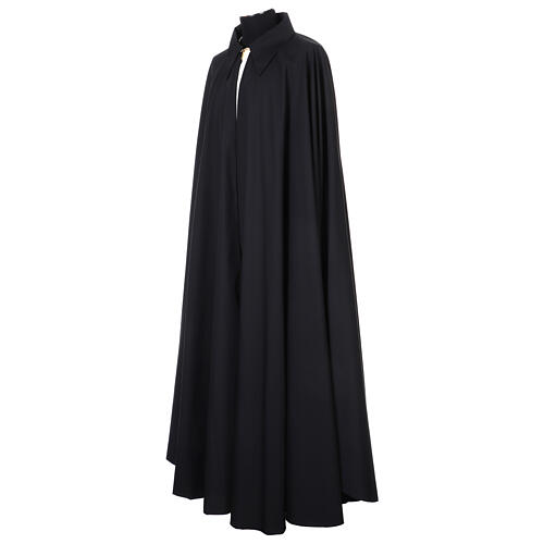 Manteau noir en coton doublée avec fermeture dorée 5