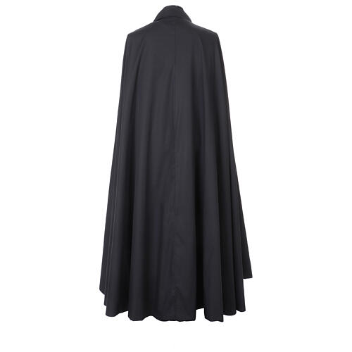 Manteau noir en coton doublée avec fermeture dorée 6