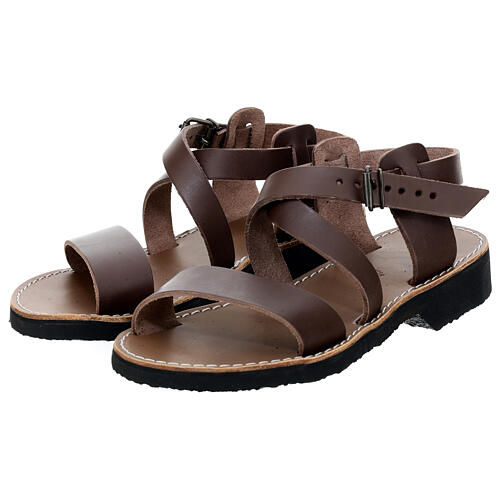 Franciscan Sandals in leather, model Nazareth 3