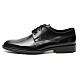 Chaussures cuir véritable abrasivato noir lisse brillant s1