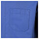 Camicia clergy azzurro nido d'ape Cococler manica lunga s6