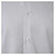 Camicia clergyman grigio chiaro satinato cotone Cococler manica lunga s4